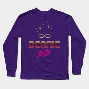 Bernie 2020 Vaporwave Style Long Sleeve T-Shirt